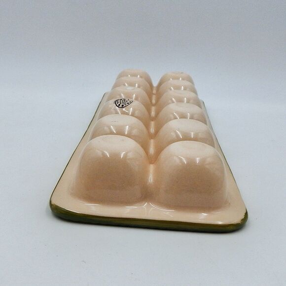 Temp-tations By Tara Old World Green 12-Count Fresh Egg Tray 13 Inch Storage - Picture 9 of 11